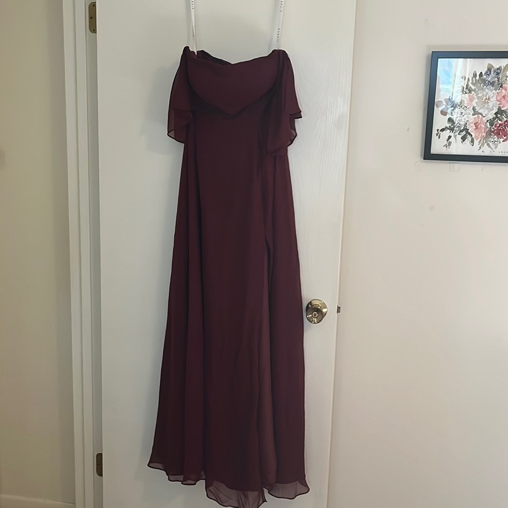 Azazie Burgandy Bridesmaid Dress